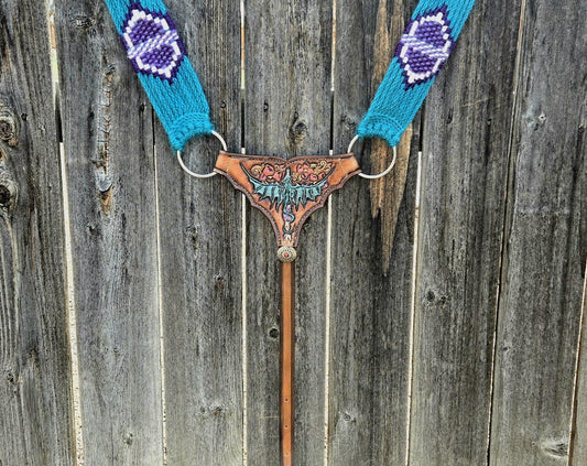Handmade Mohair Gladiator Style Western Horseback Riding Breast Collar