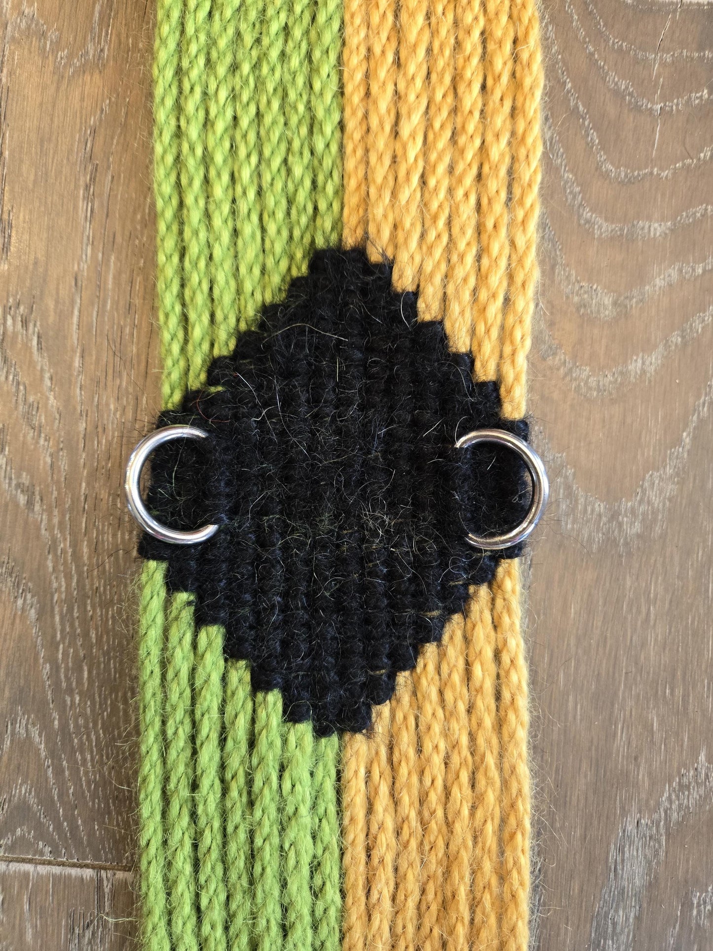 Custom Dressage Girth for Horseback Riding, Handmade from 100% Mohair Cord with Stainless Steel Buckles, You Pick Color and Length