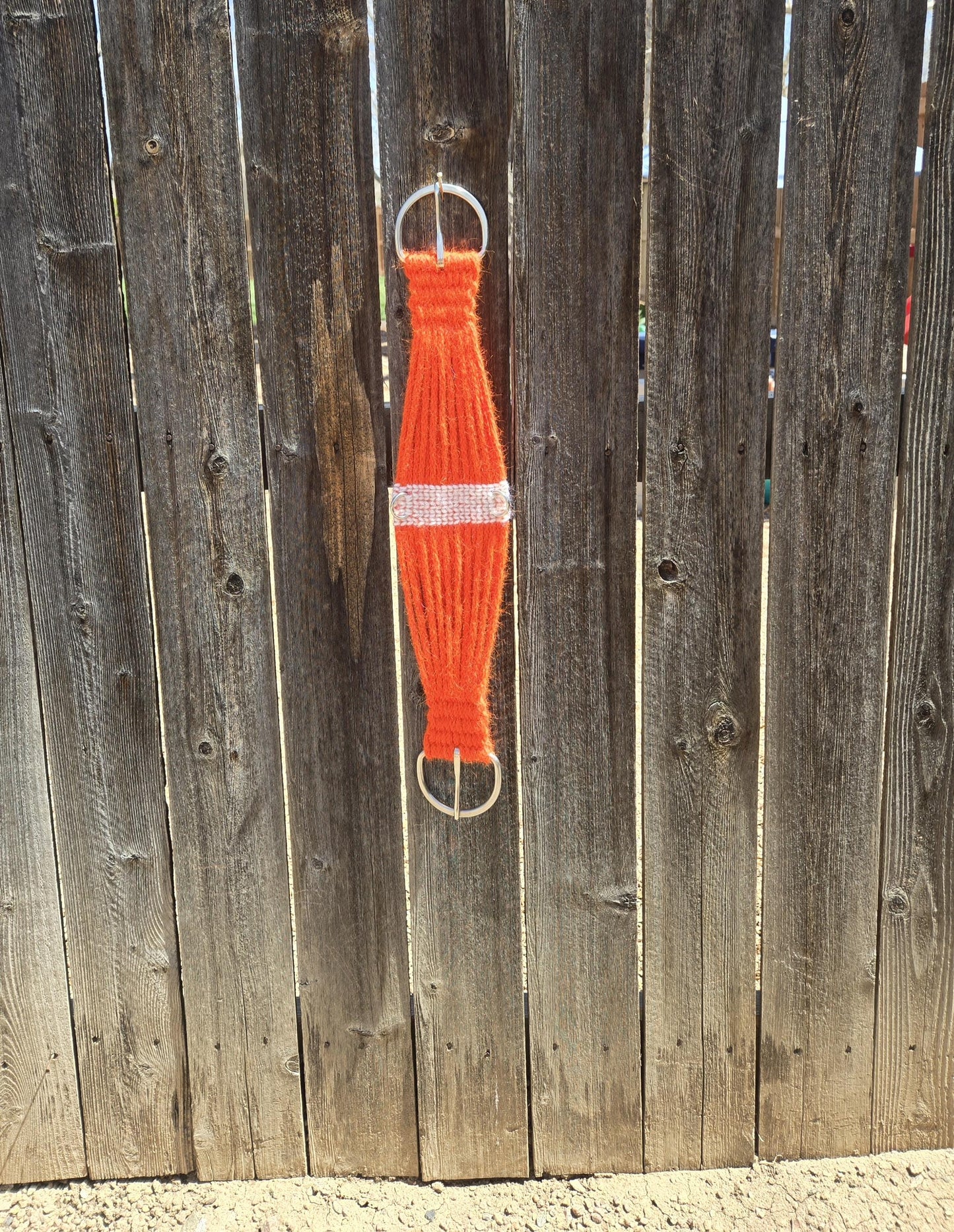 Custom 100% Mohair Roper Cinch for Western Horseback Riding, Stainless Steel Buckles, Gift for Equestrian, Woven Cord Girth, Handmade Tack