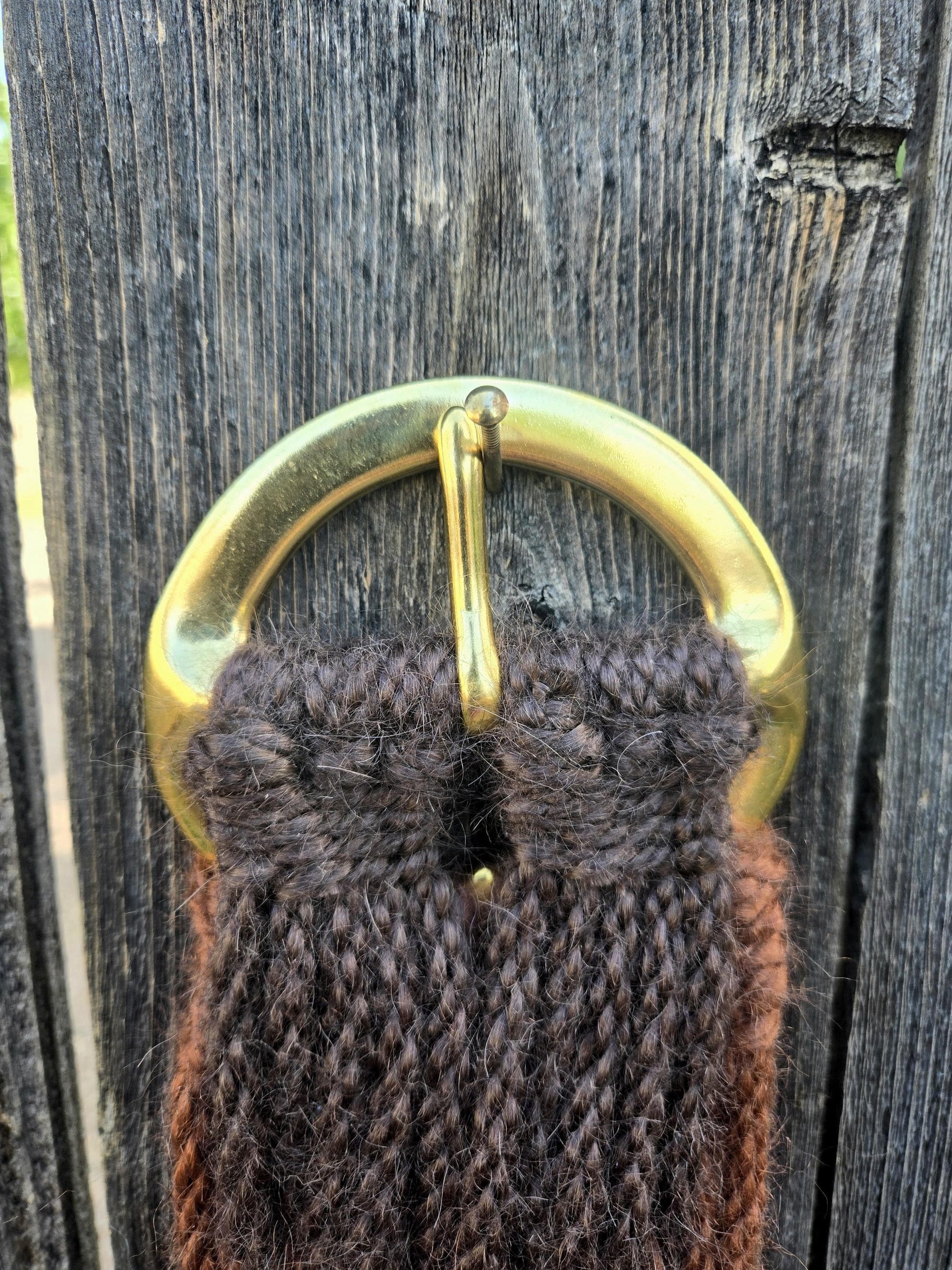 28" Roper Cinch 100% Mohair, for Western Horseback Riding, Brass Buckles, Gift for Equestrian, Double Layer Cord Girth, Handmade Tack Set